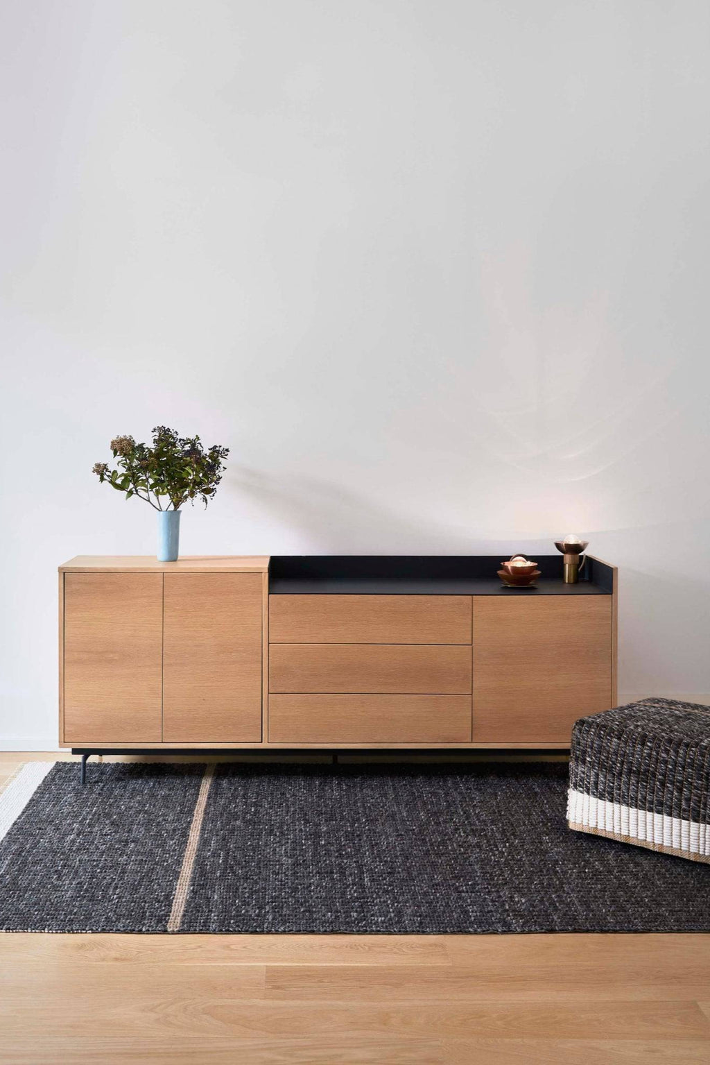 Reversible Rug - Black - THAT COOL LIVING