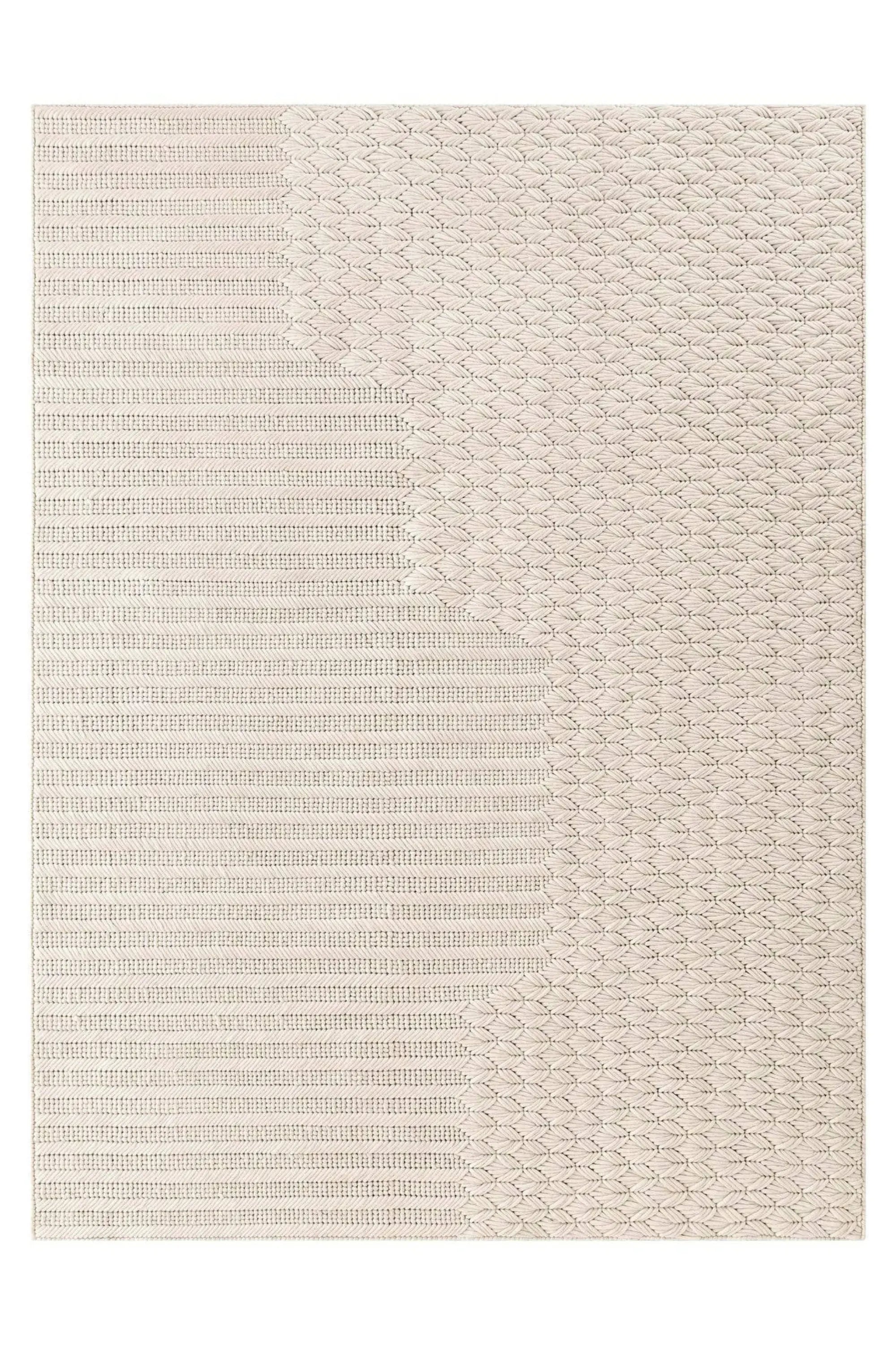 Chaddar Rug - White by GAN Rugs - THAT COOL LIVING