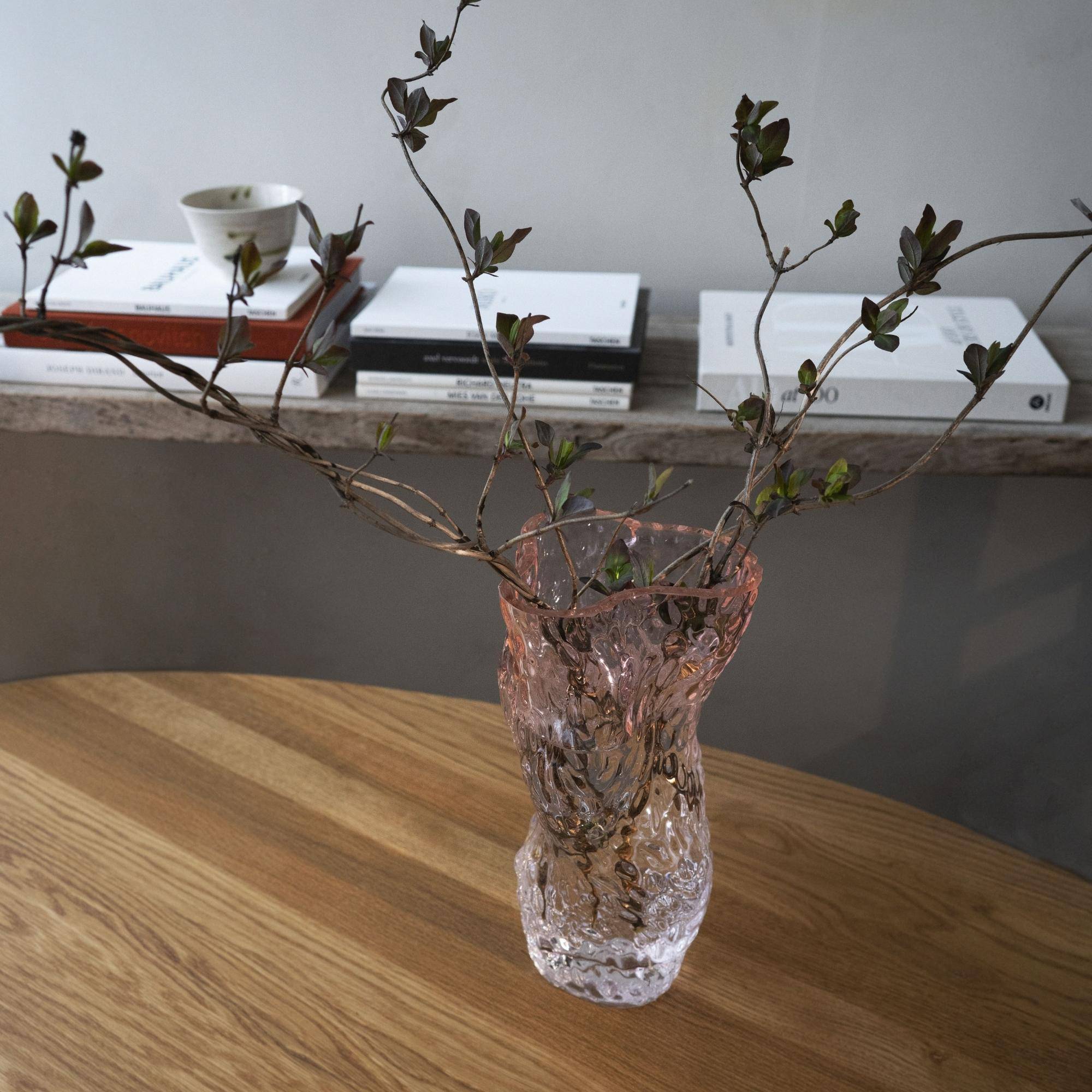 Ostrea Rock Glass Vase - Pale Rose - THAT COOL LIVING