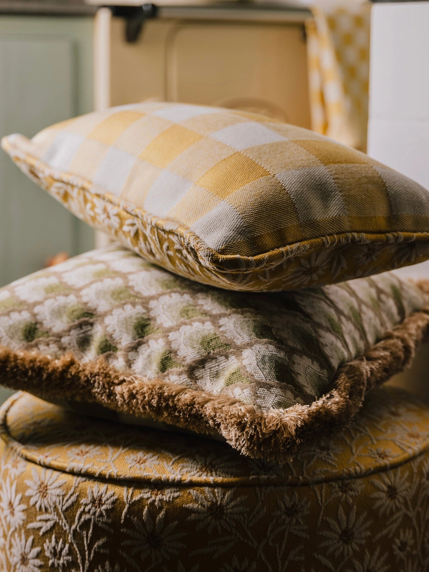 Double Sided Jessica & Brigitte Throw Pillow by Palais - THAT COOL LIVING