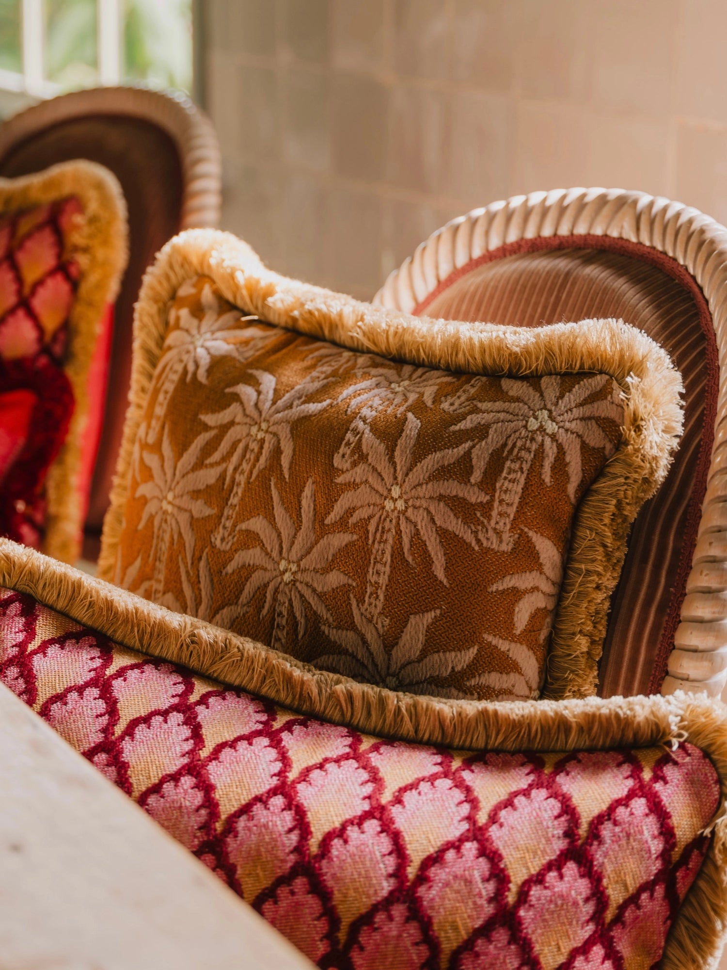 Double Sided Mako & Jessica Throw Pillow by Palais - THAT COOL LIVING