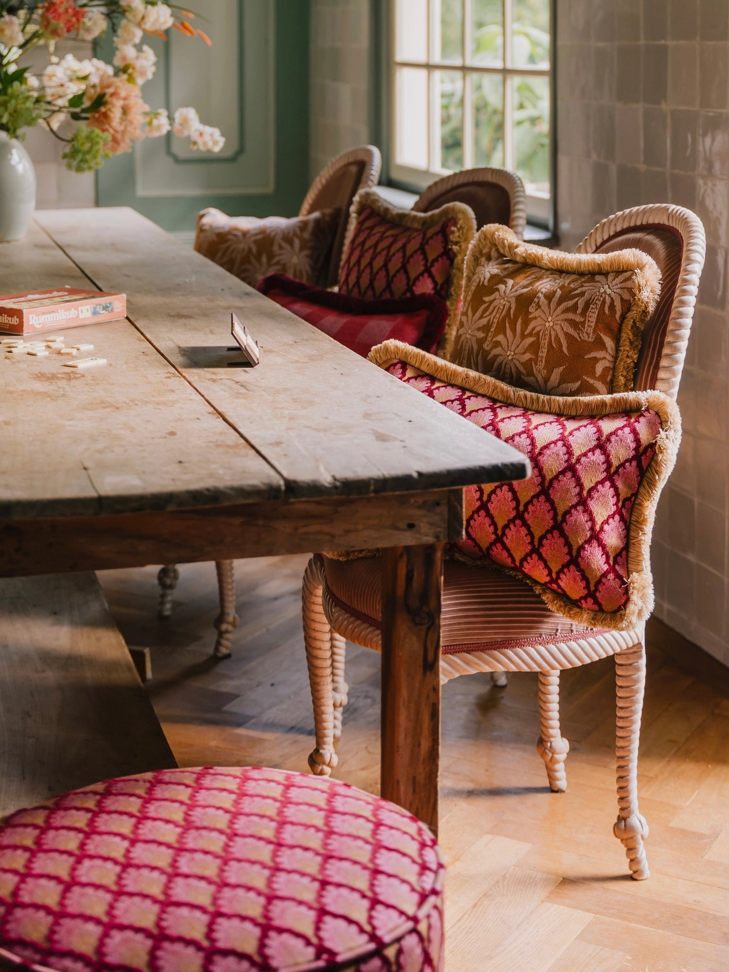 Double Sided Mako & Jessica Throw Pillow by Palais - THAT COOL LIVING