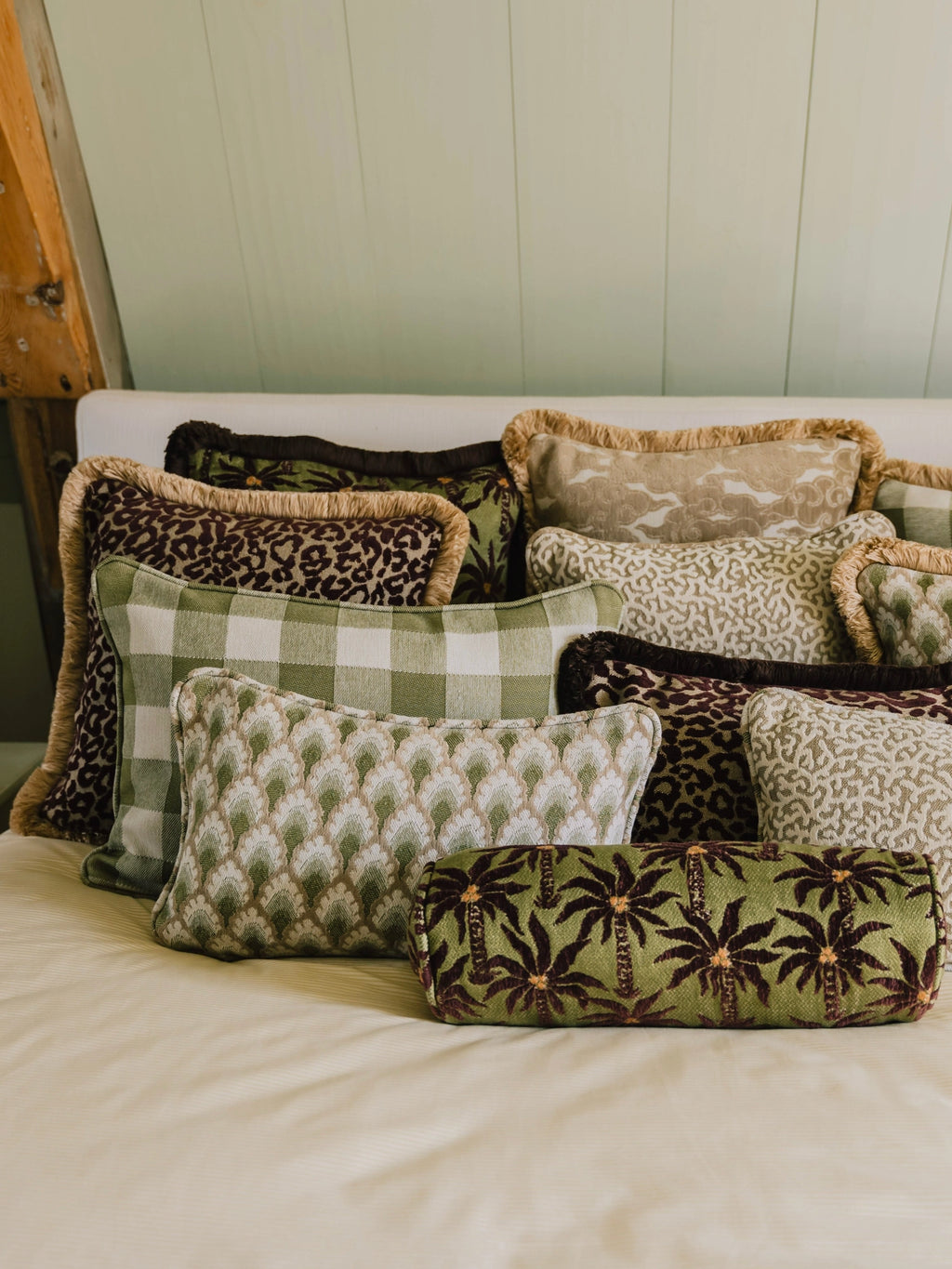 Double Sided Yin & Lauren Throw Pillow