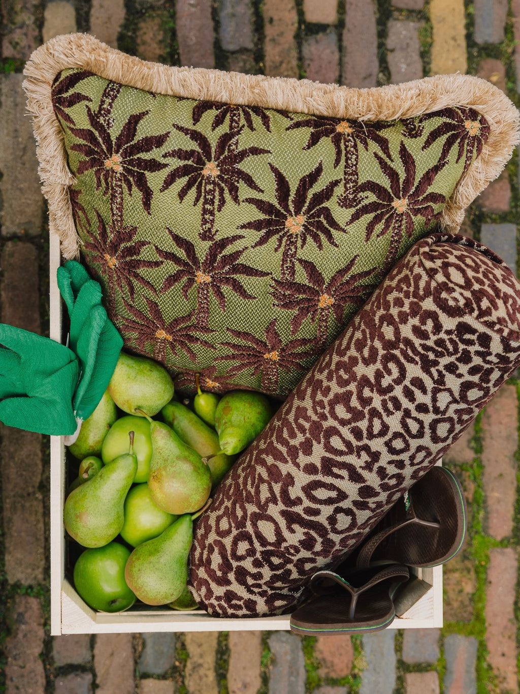 Double Sided Laura & Brigitte Throw Pillow
