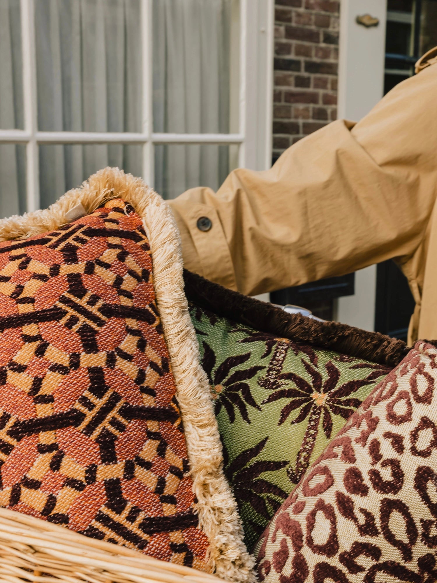 Double Sided Mako & Coco Throw Pillow by Palais - THAT COOL LIVING