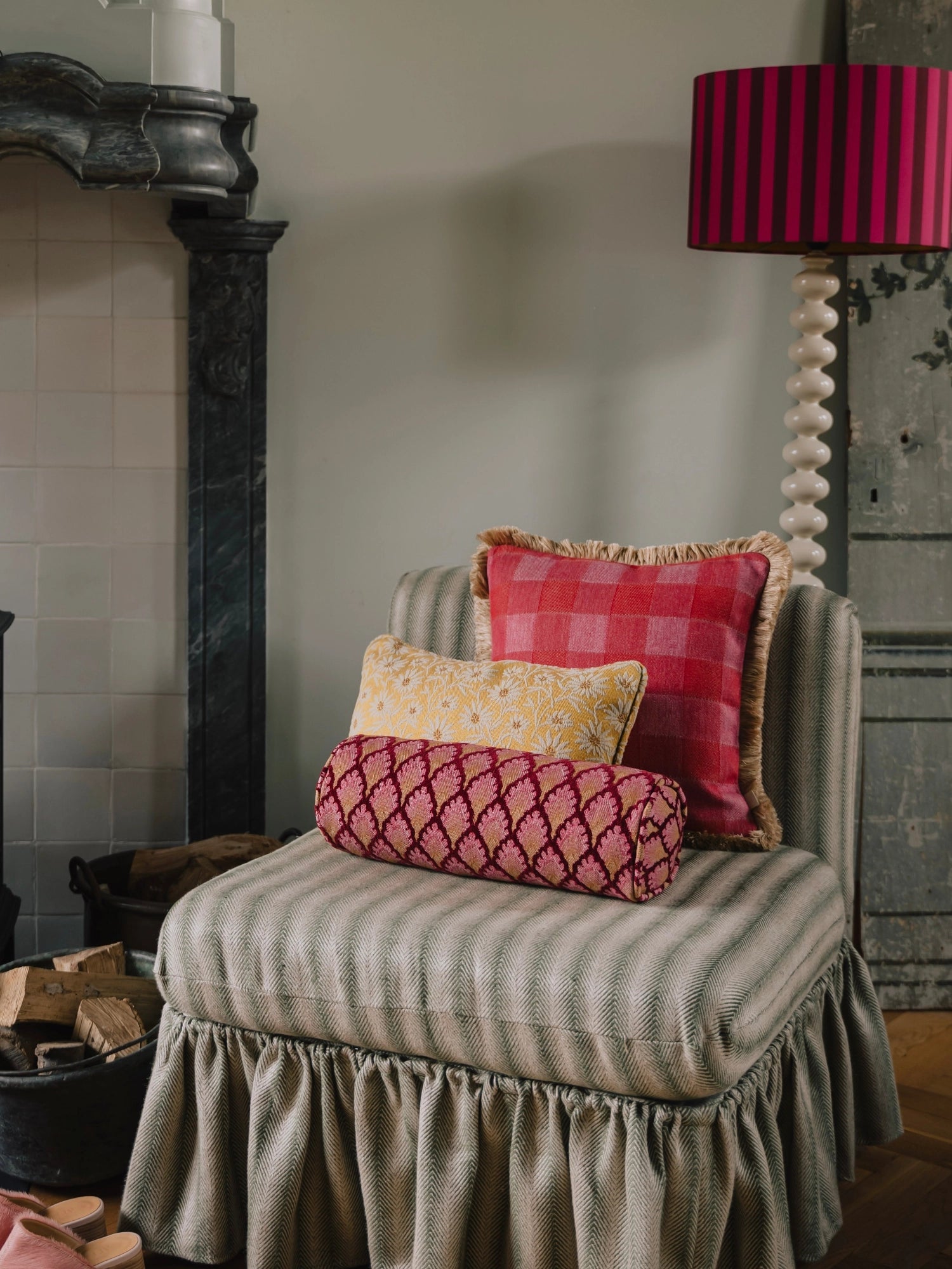 Double Sided Brigitte & Jessica Throw Pillow by Palais - THAT COOL LIVING