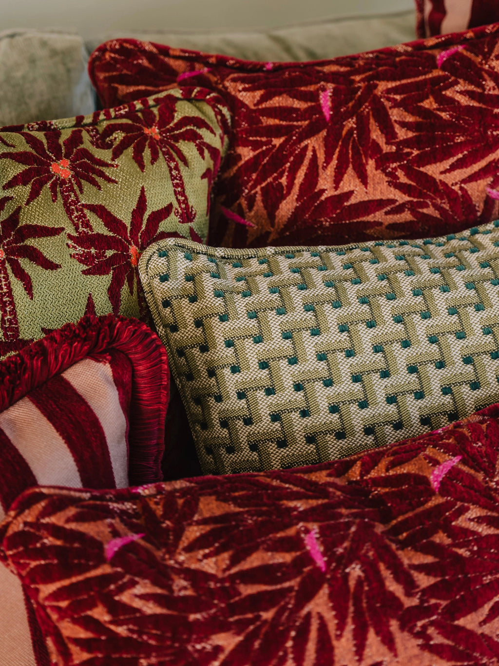 Double Sided Janis & Laura Throw Pillow