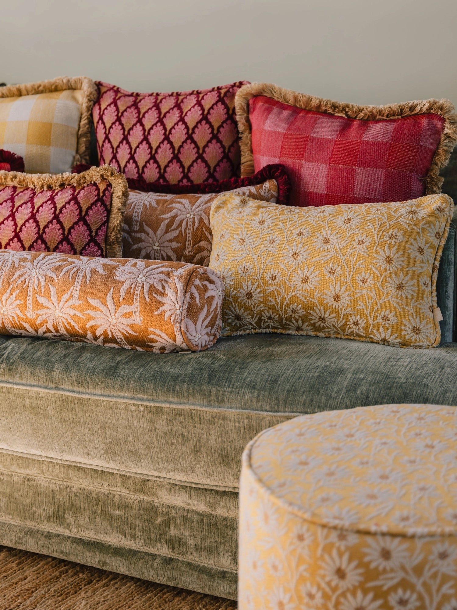 Double Sided Mako & Brigitte Throw Pillow by Palais - THAT COOL LIVING