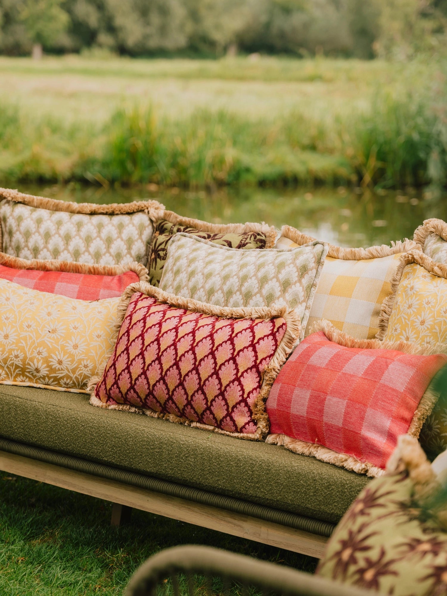 Double Sided Laura & Jessica Throw Pillow by Palais - THAT COOL LIVING