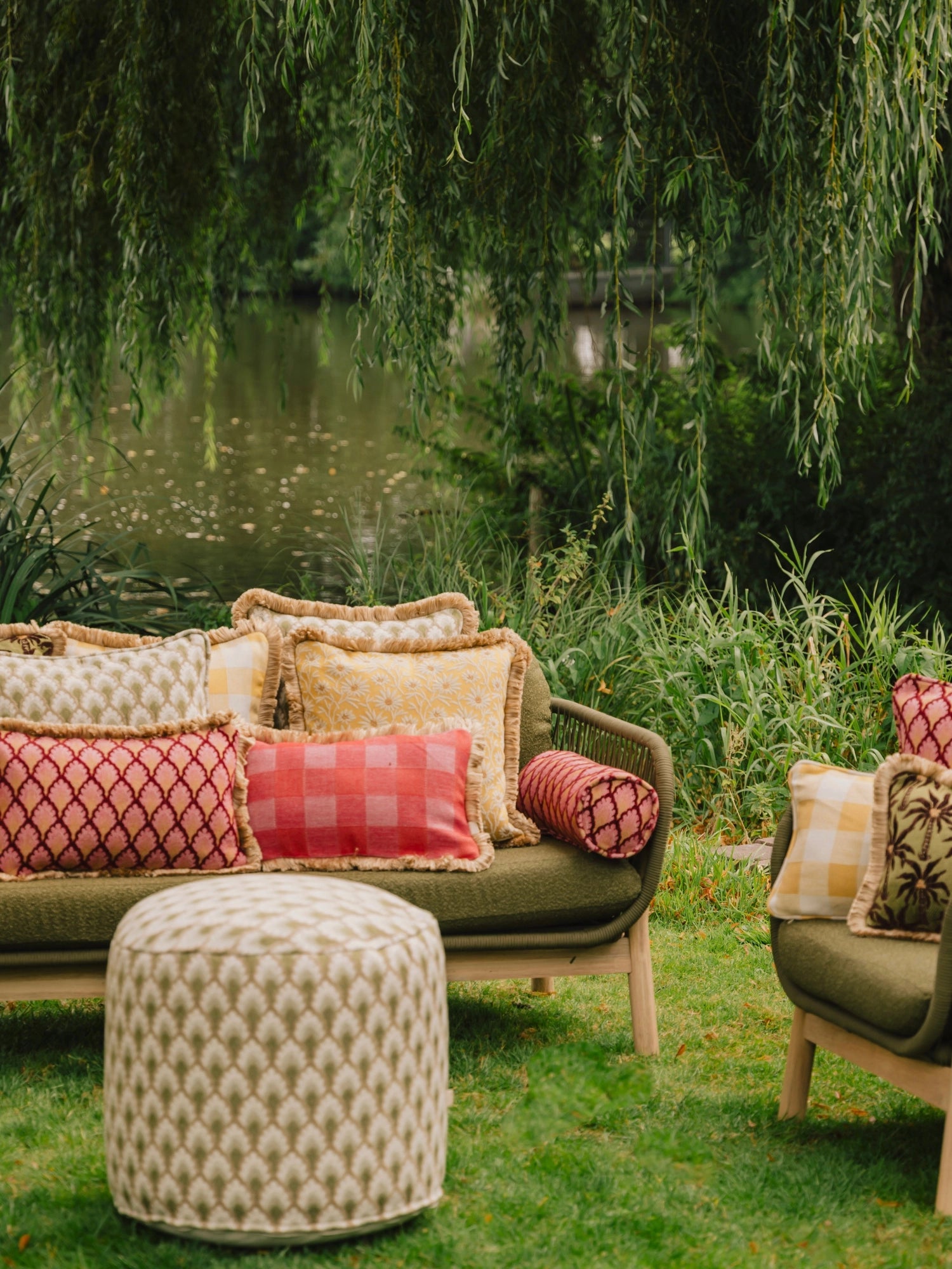 Double Sided Mako & Jessica Throw Pillow by Palais - THAT COOL LIVING