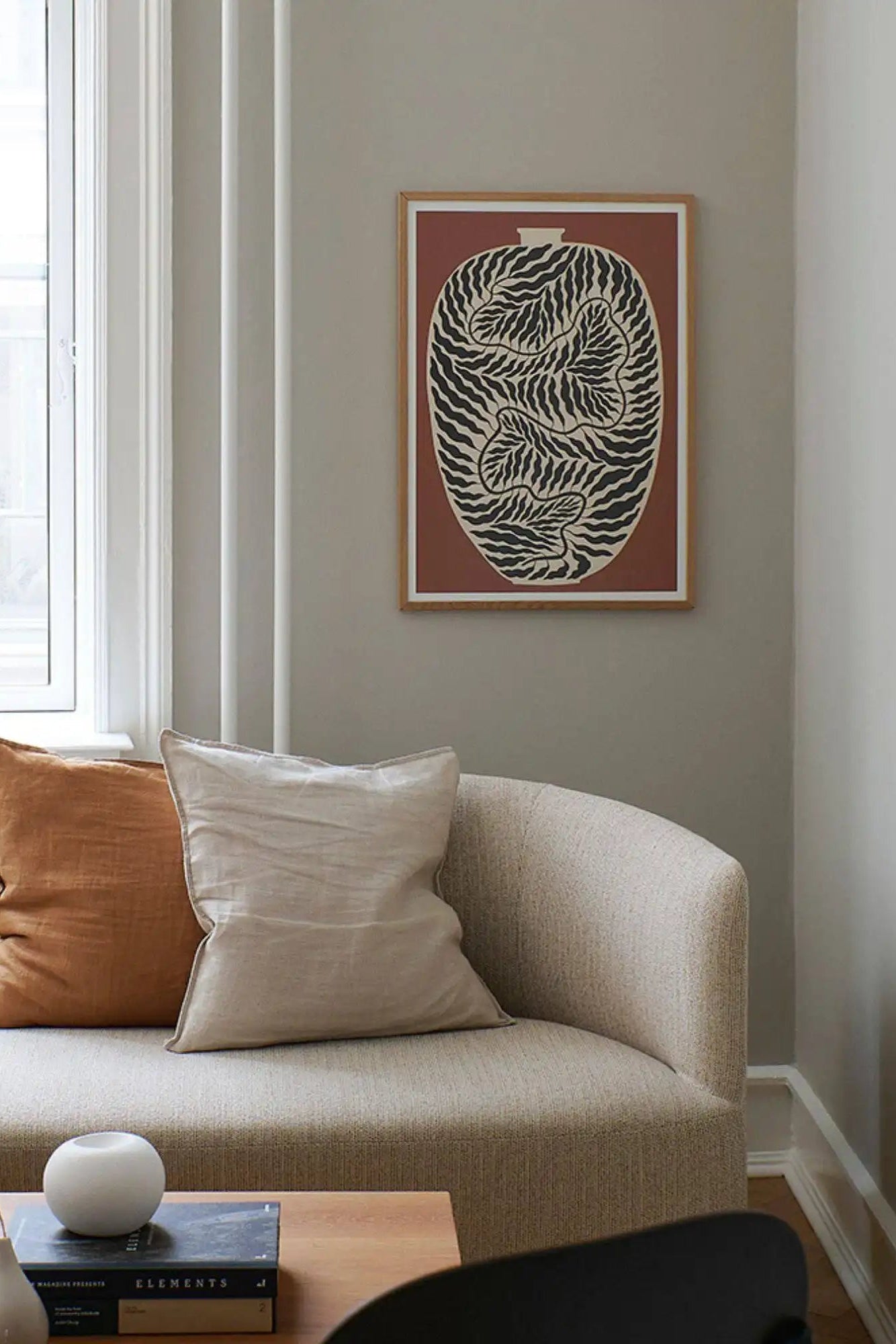 Urn Terracotta - Art Print by The Poster Club - THAT COOL LIVING