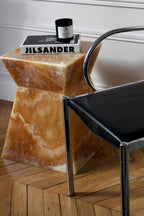 Aria Honey Onyx Table – Luxurious Design Side Table - Marbera - THAT COOL LIVING