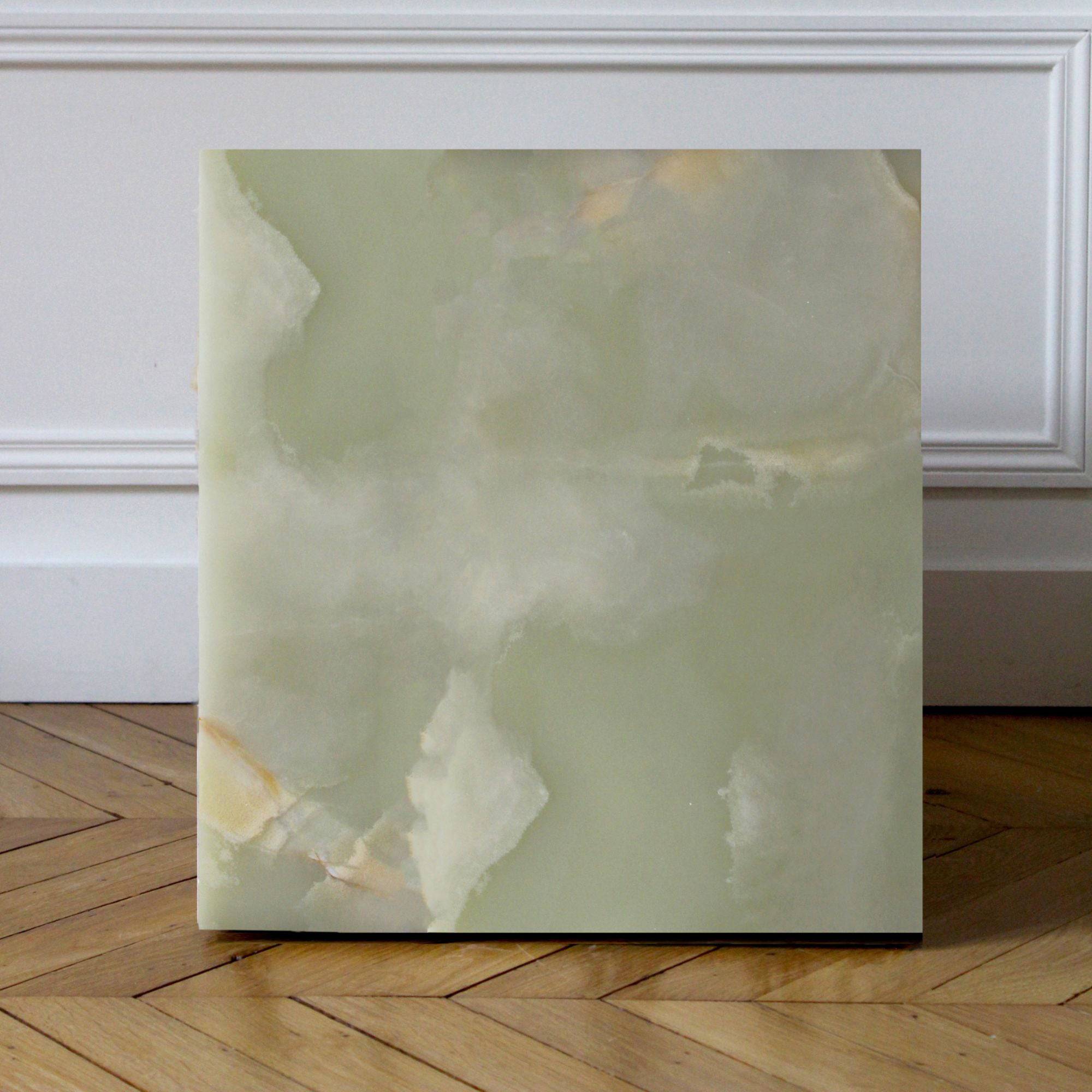 Green Onyx Cube Table
