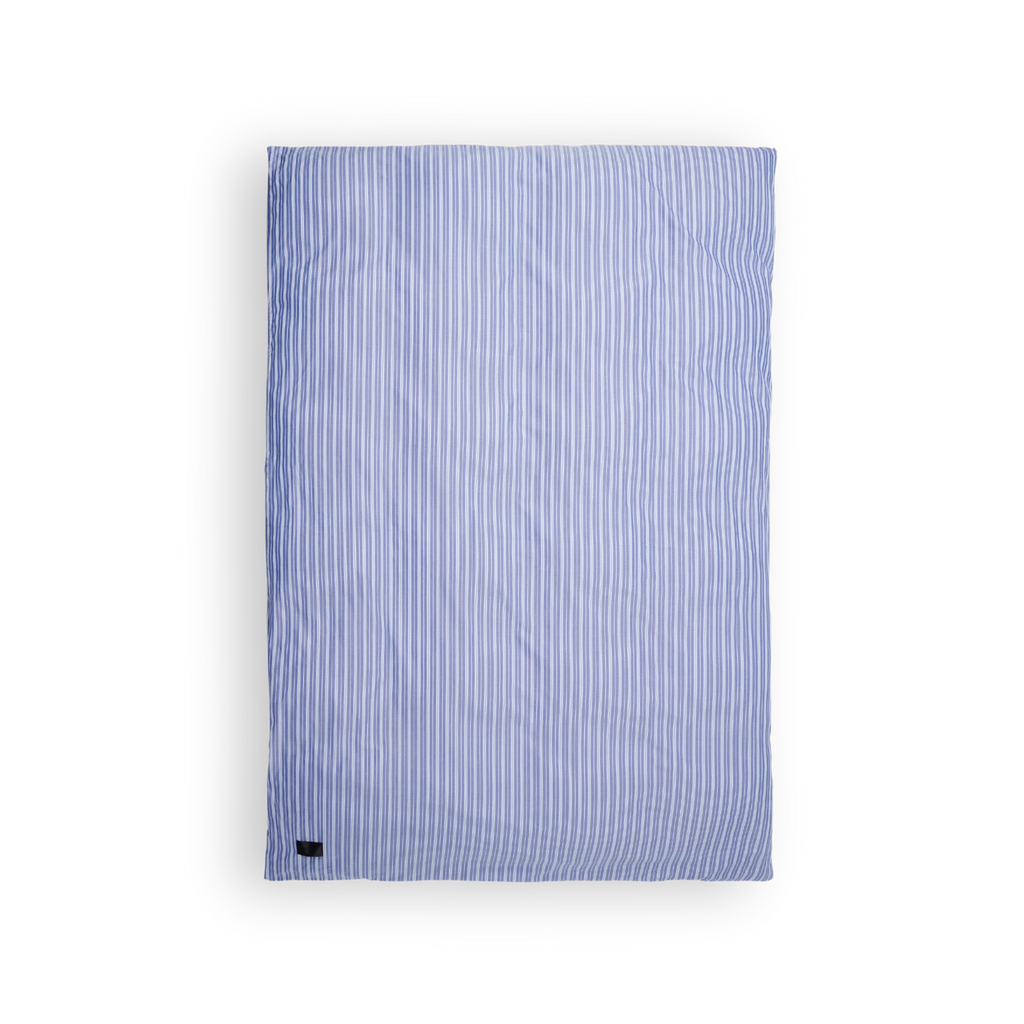 Wall Street Duvet Cover - Stripe Medium Blue Oxford - THAT COOL LIVING