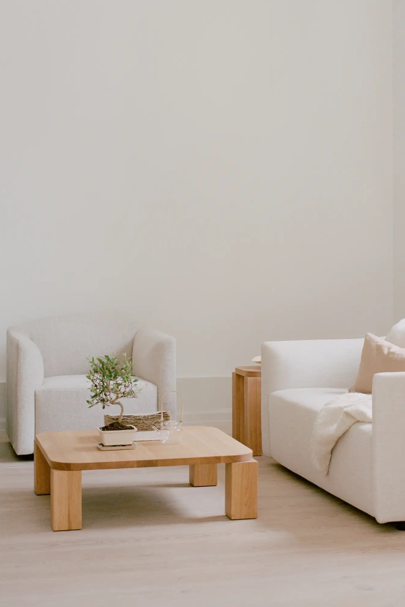 Modern square coffee table with spacious surface area