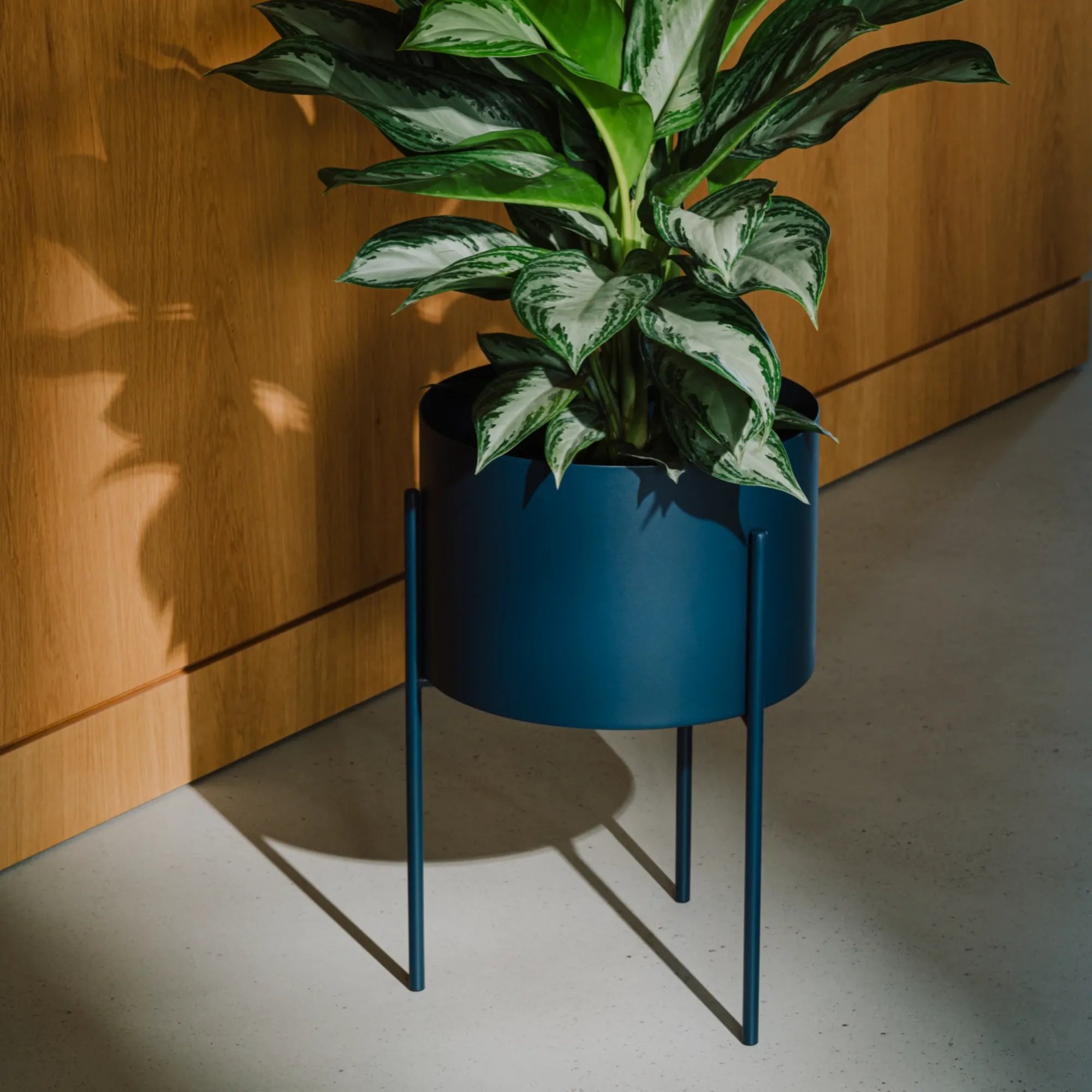 deep indoor plant pot Maki Wide Vulcano Black Plant Pot by noo.ma Durable Powder Coated Steel Minimal Design for Indoor Plants