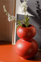 Artistic Tuga Vase with hand-painted motifs and vibrant colors