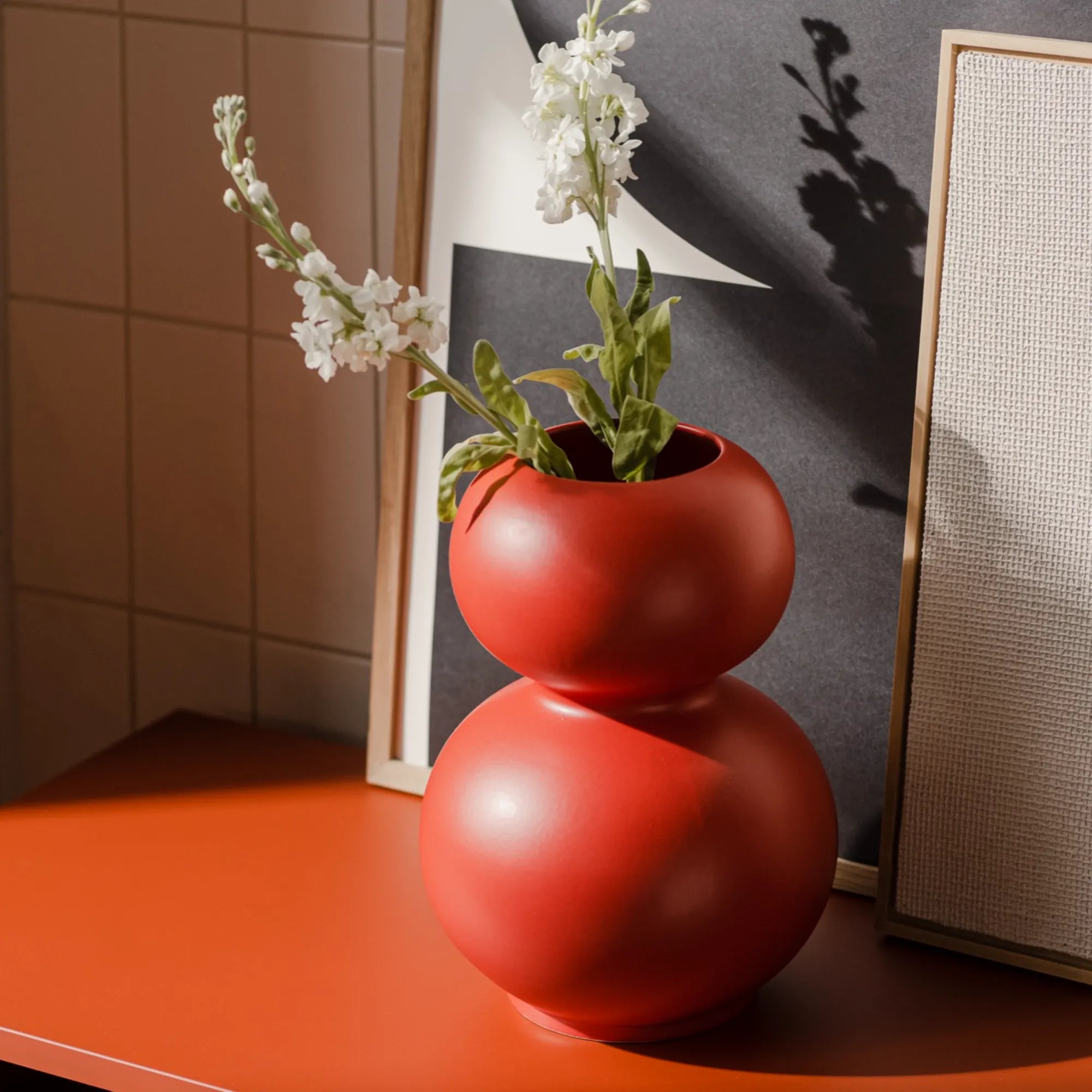 Artistic Tuga Vase with hand-painted motifs and vibrant colors