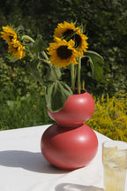 Tuga Vase in a striking cobalt blue shade, adding a pop of color to any room