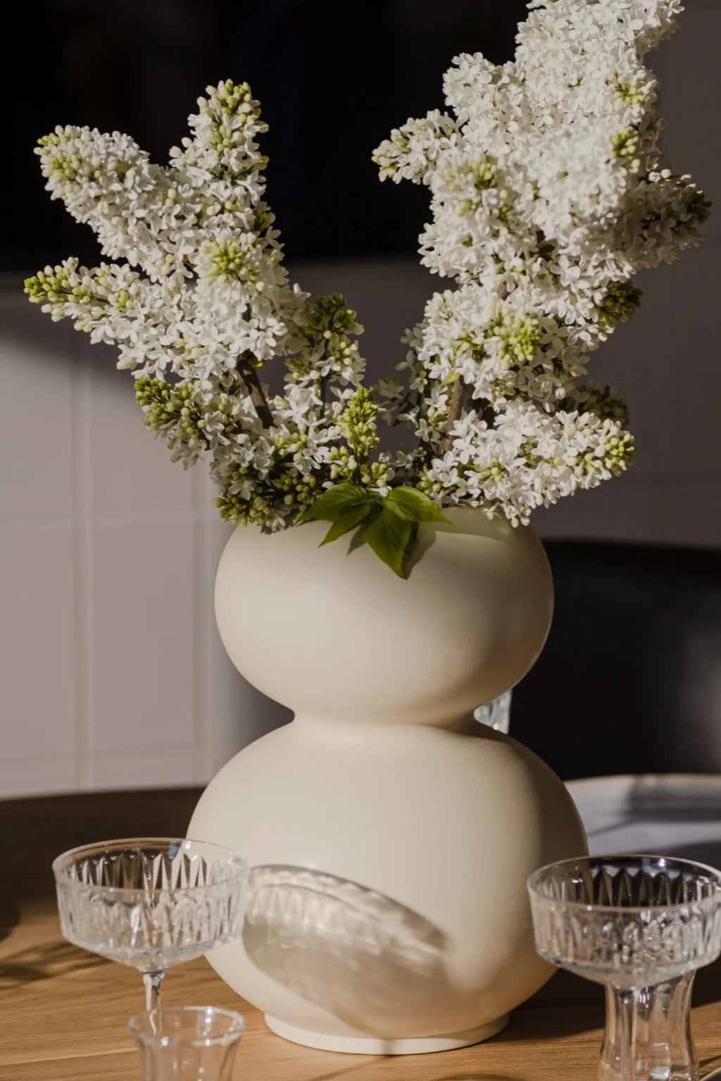 Eye-catching Tuga Vase with a matte glaze and geometric patterns