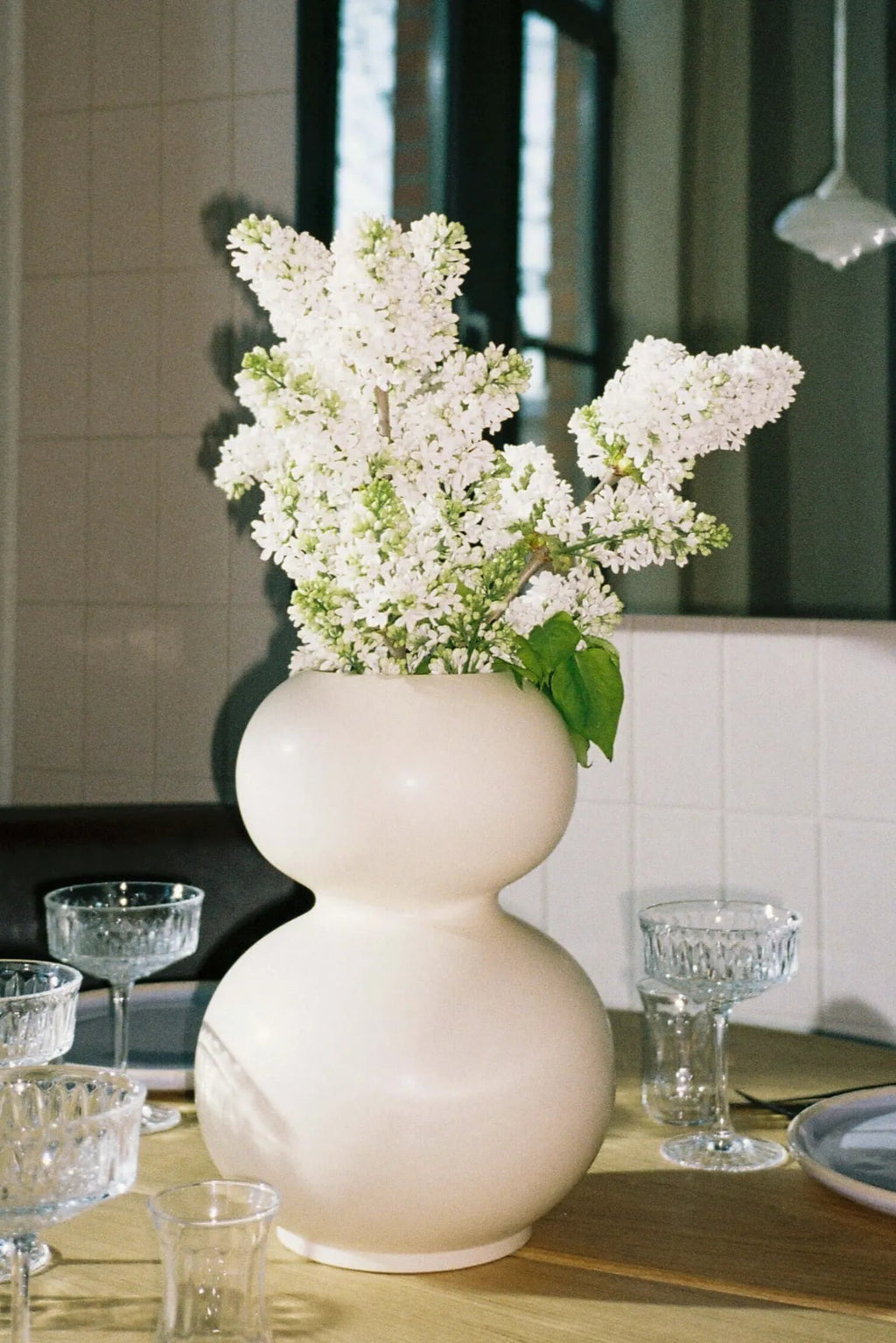 Handcrafted Tuga Vase with a unique shape and earthy tones