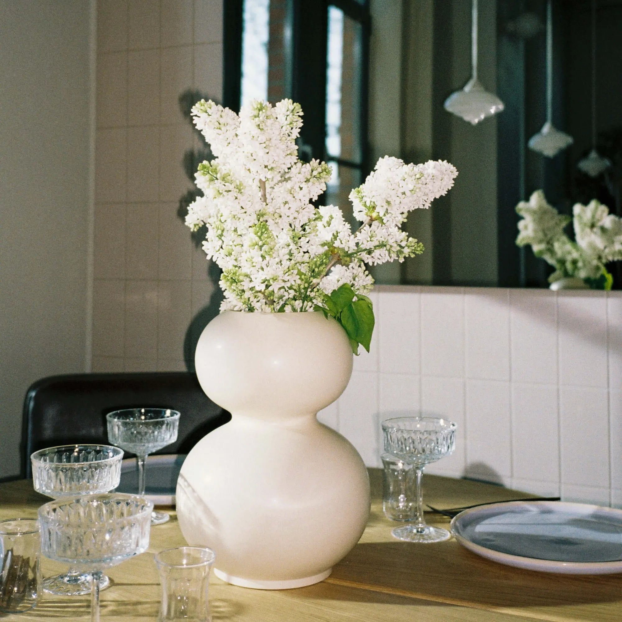 Handcrafted Tuga Vase with a unique shape and earthy tones