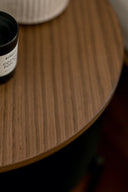 Close up of Tu Bedside Table drawer with smooth gliding mechanism