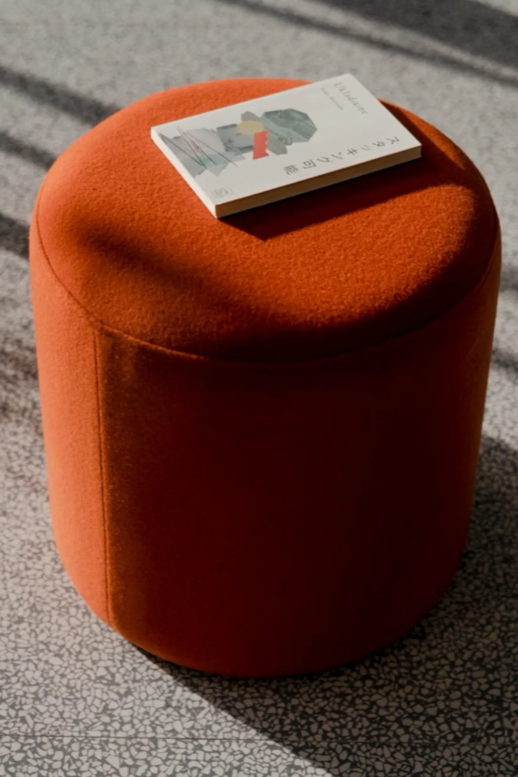 Folk Pouf - Tall in Boho Style Interior with Plants and Natural Light