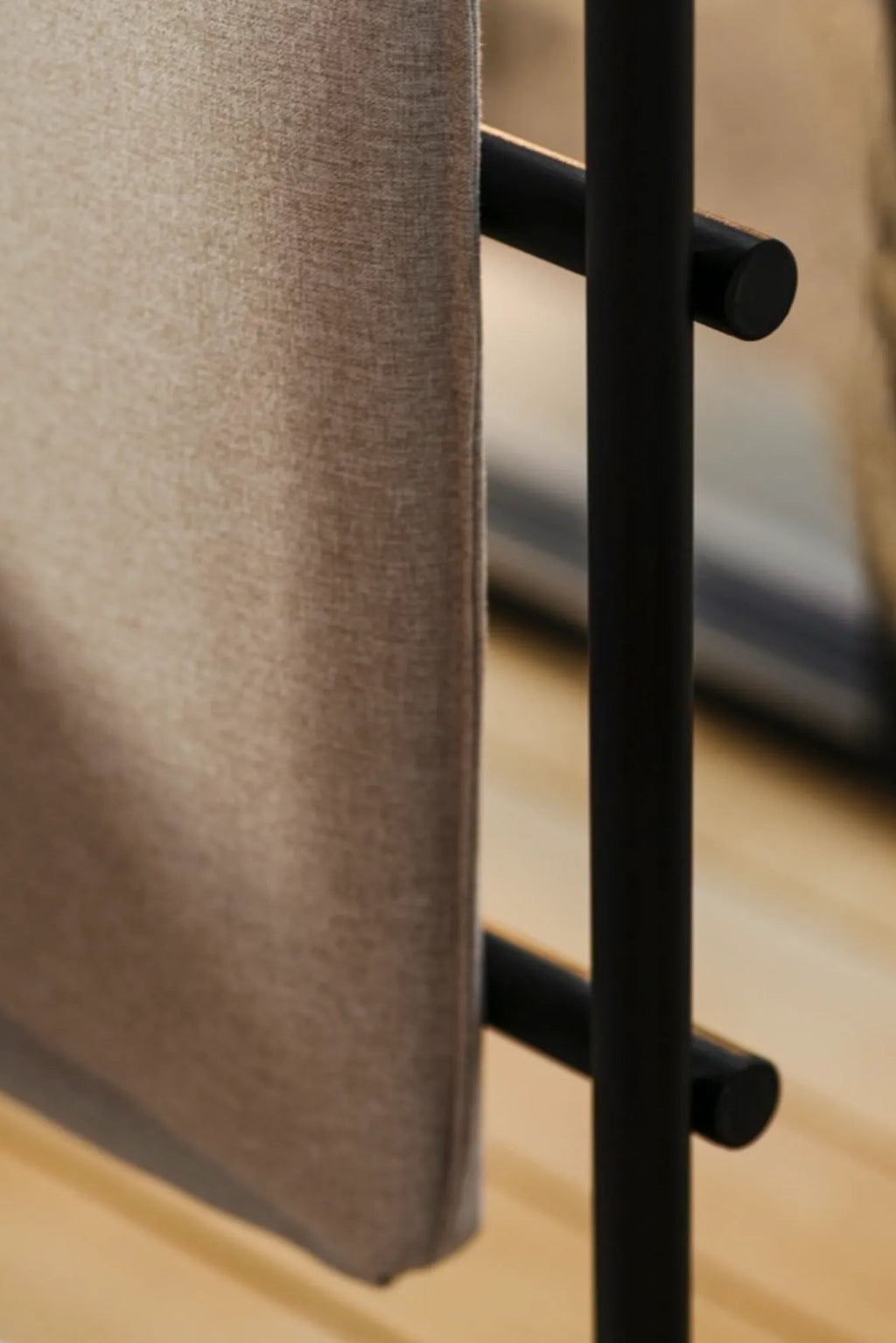 Modern Eton Bed with sleek lines and leather upholstery