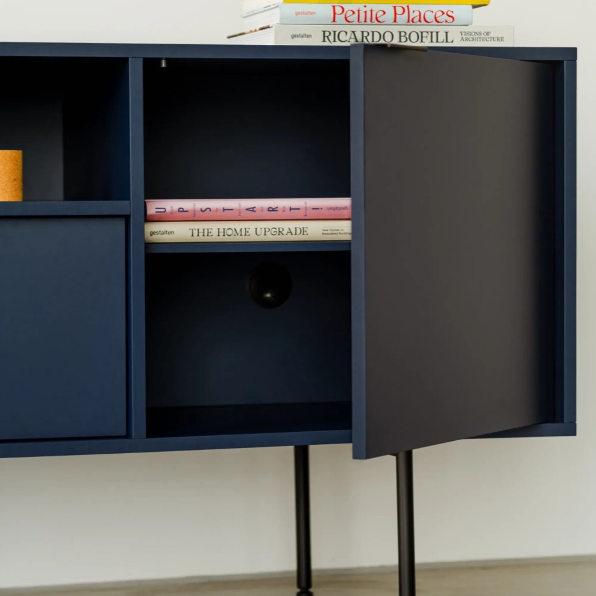 Contemporary Bau Sideboard with metal legs and sleek design