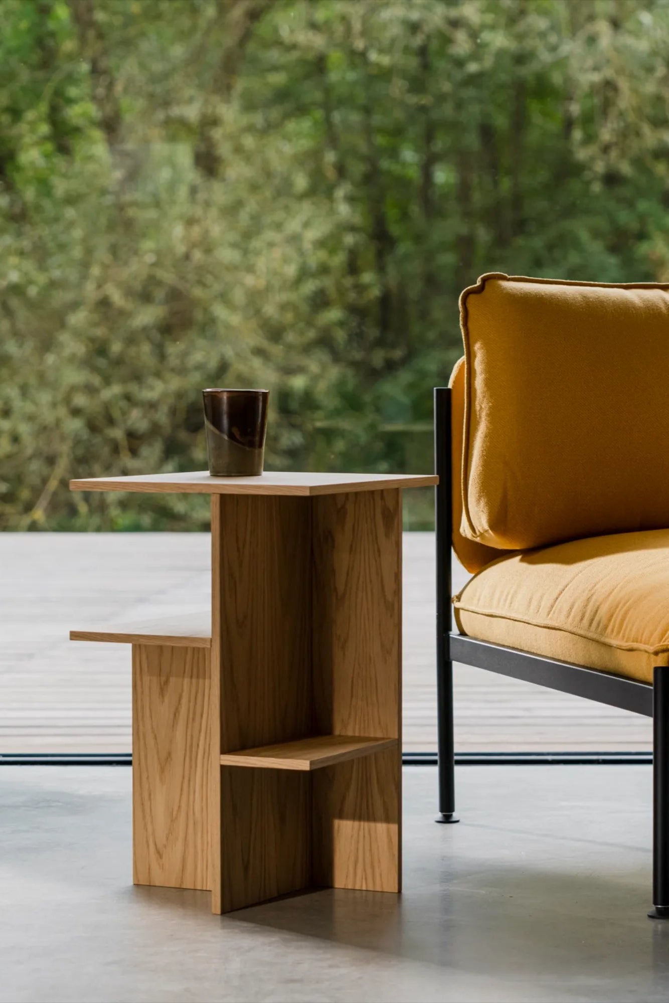 Atik Bedside Table with spacious drawers and smooth gliding mechanism