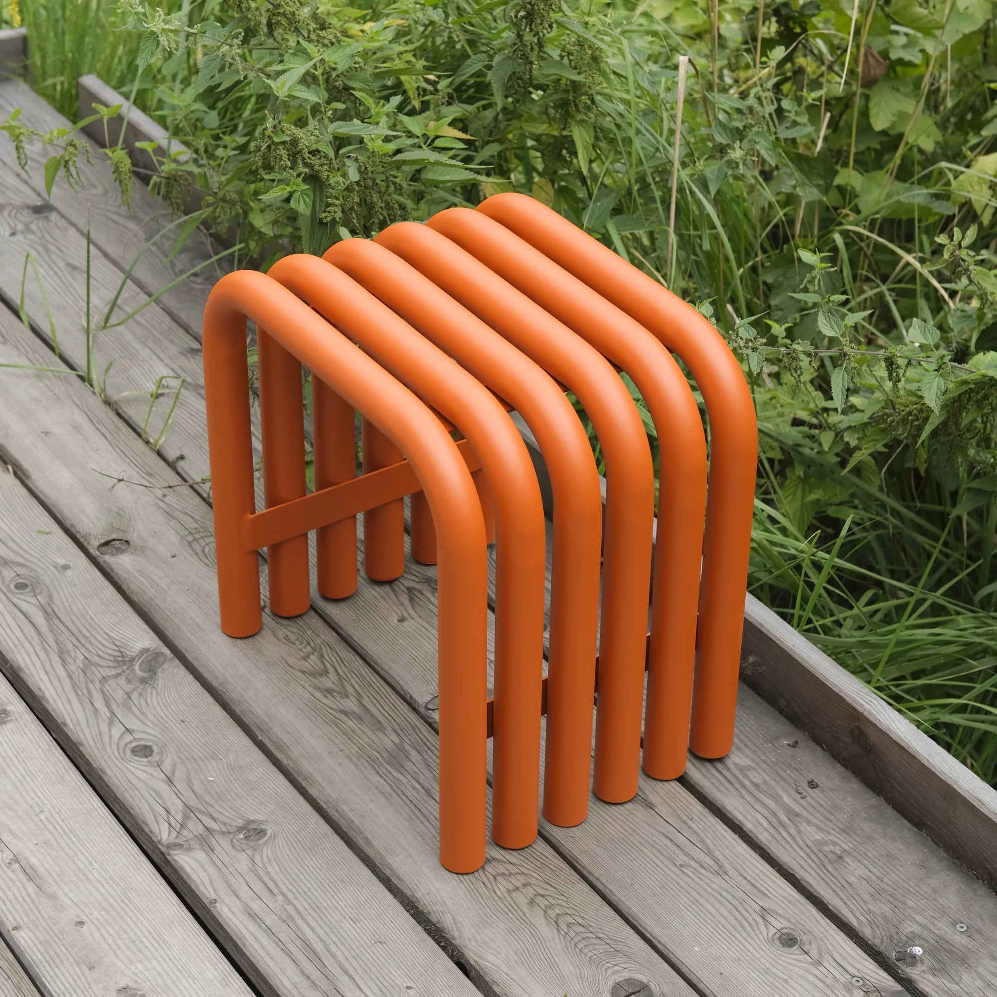  Nokk Stool with Durable and Sturdy Construction in Natural Oak Wood