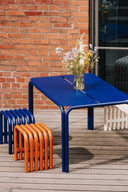  Nokk Stool with Swivel Base and White Cushioned Seat 