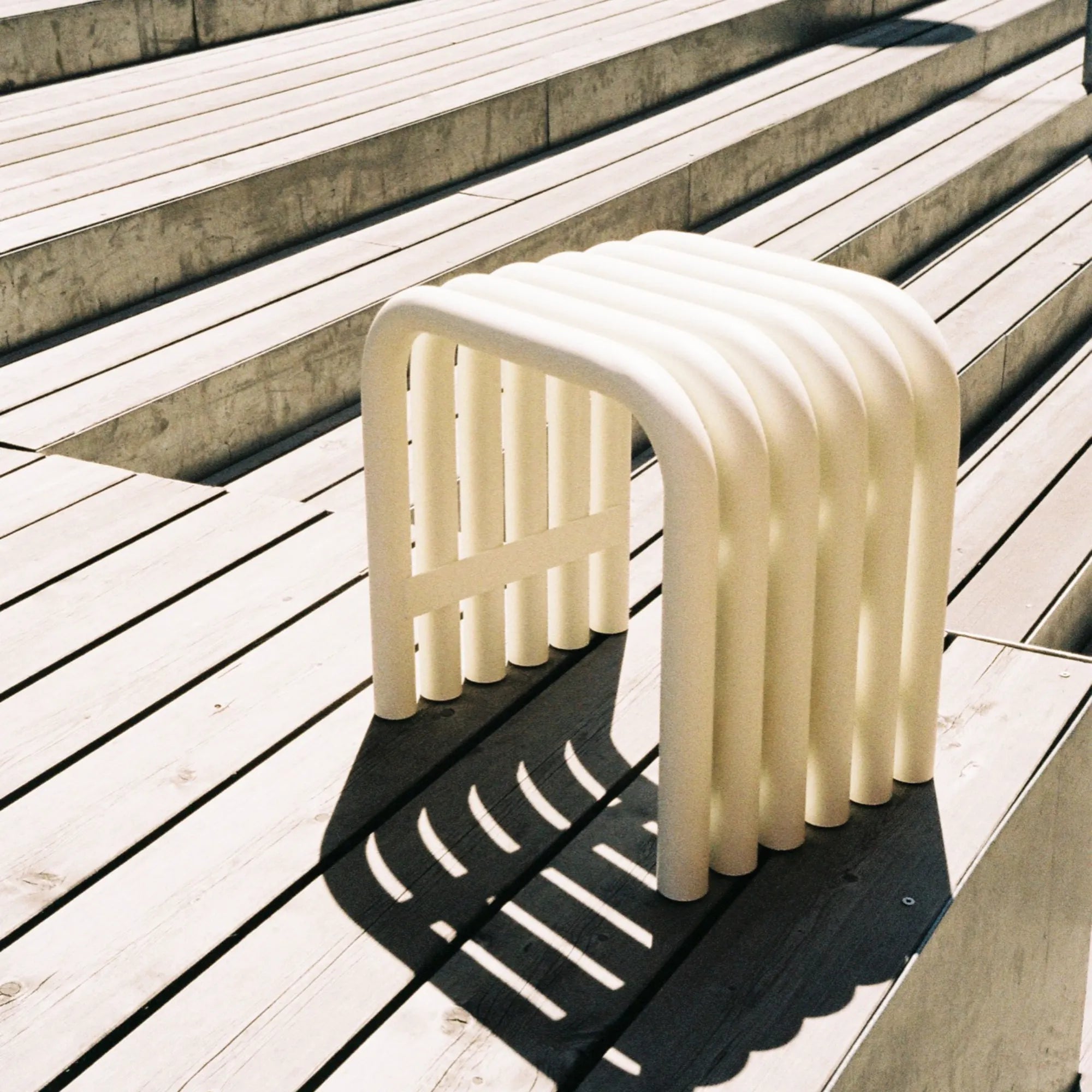  Nokk Stool shown in a bright, spacious living room setting