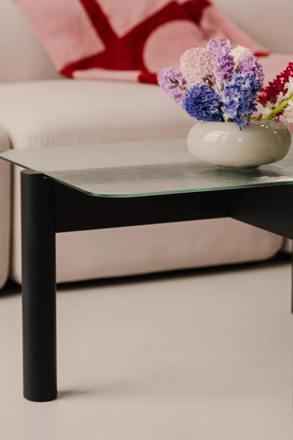  Close-up of the wooden texture and grain on the Kob Coffee Table