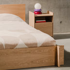 Toopt Bedside Table with White Marble Top and Gold Metal Frame