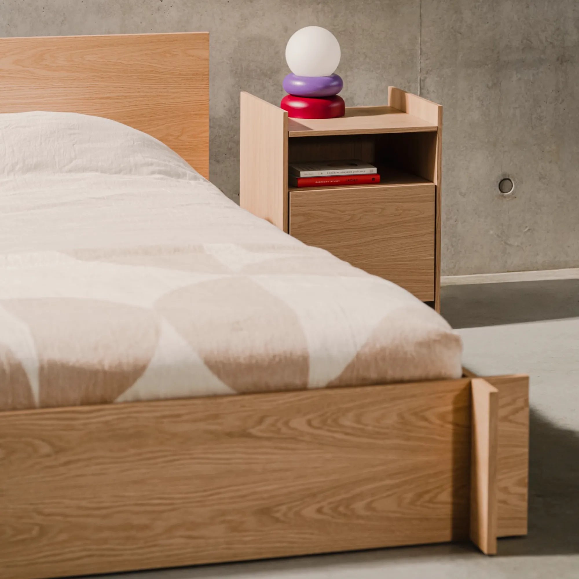 Toopt Bedside Table with White Marble Top and Gold Metal Frame
