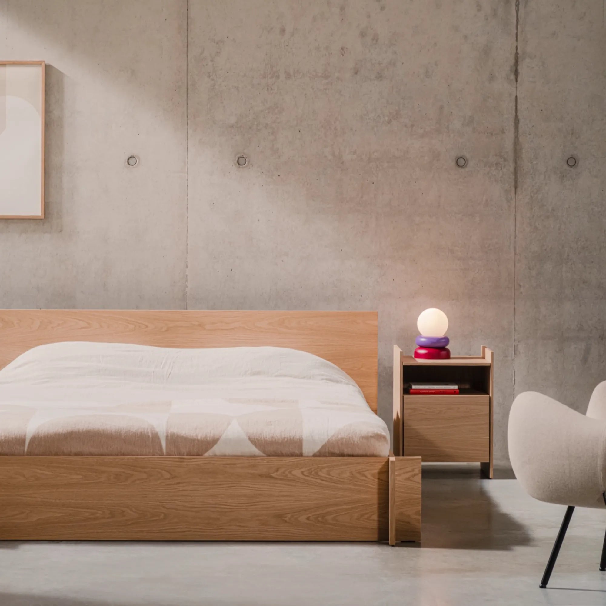 Toopt Bedside Table with versatile design that complements various bedroom decor styles