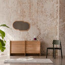 Hido Sideboard made of solid wood with handcrafted details