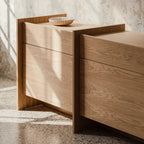 Hido Sideboard in walnut finish with mid-century modern style