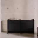 Elegant Hido Sideboard with clean lines and brass hardware