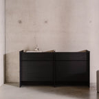 Elegant Hido Sideboard with clean lines and brass hardware