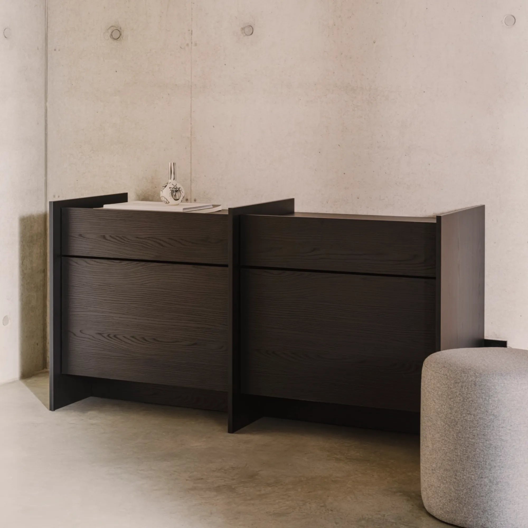 Spacious Hido Sideboard with ample storage space and metal legs
