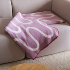Close-up of Swirl Throw Blanket's intricate swirl design