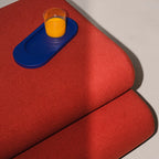  Taso Pouf in sophisticated chocolate brown fabric, perfect for a cozy feel