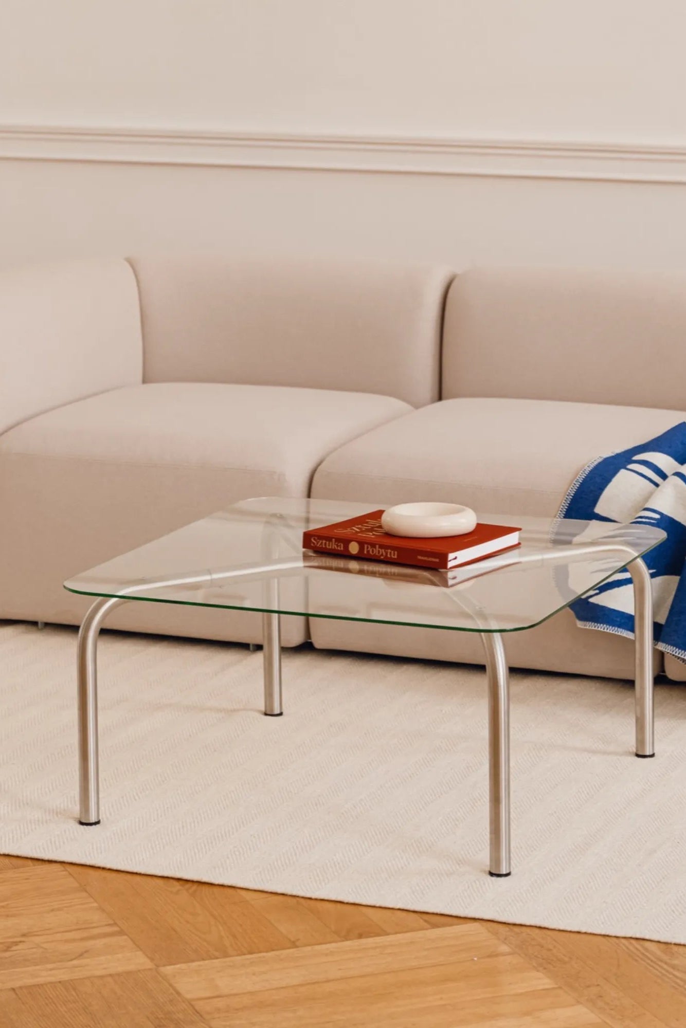 Spacious Uku Coffee Table with a lower shelf for storage