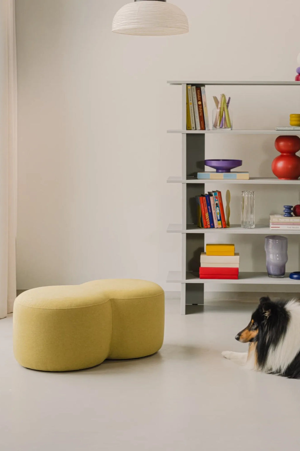 Umbo Pouf in cozy reading nook