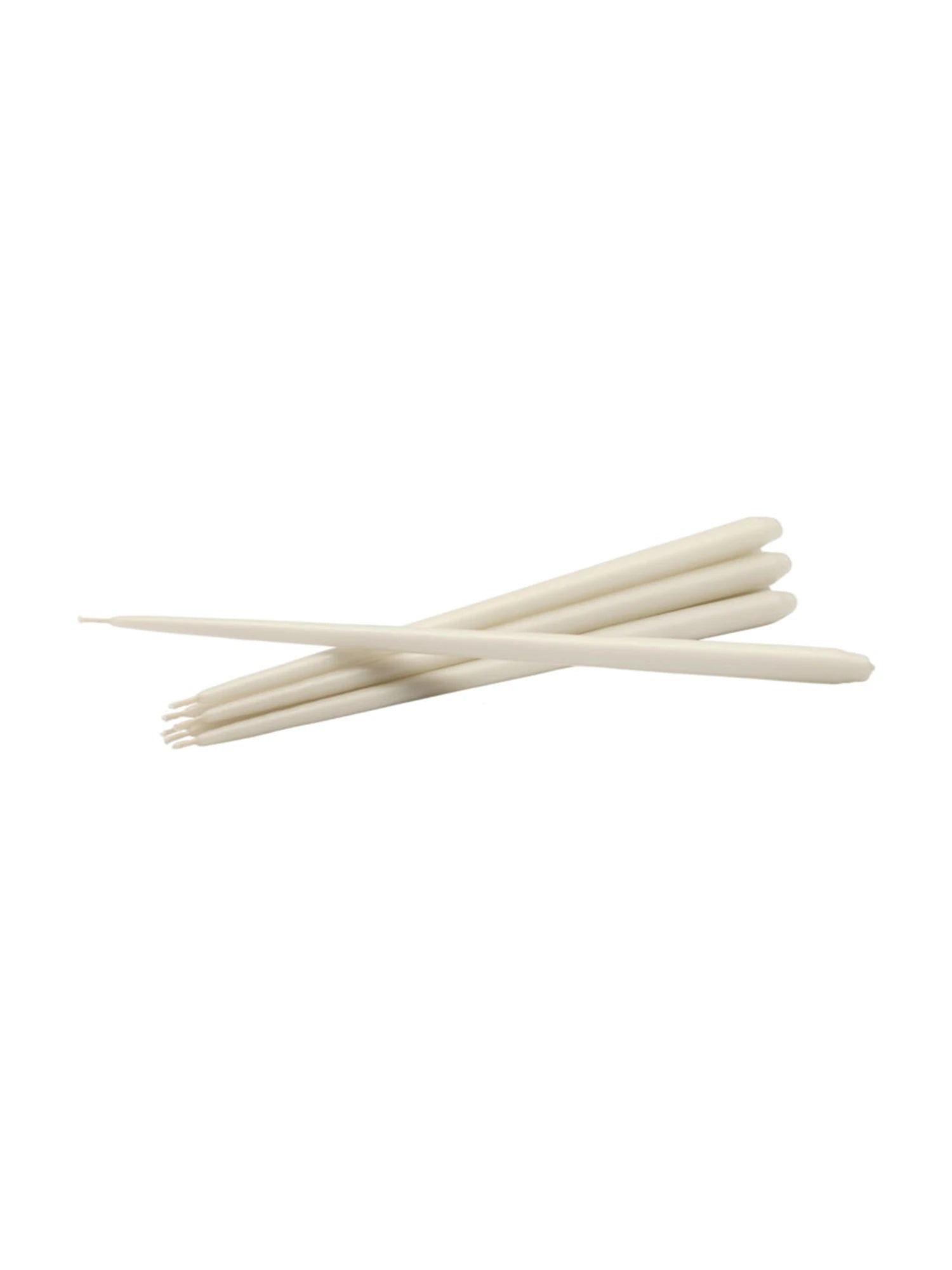 Taper Candles - Set of 6 in classic off-white color for elegant table setting