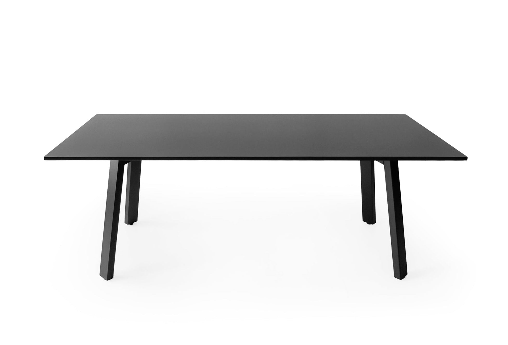 Flat Dining Table - Black - Rectangle