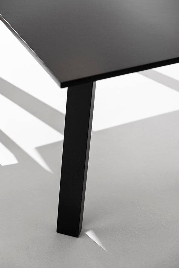Flat Dining Table - Black - Rectangle by Porventura - THAT COOL LIVING